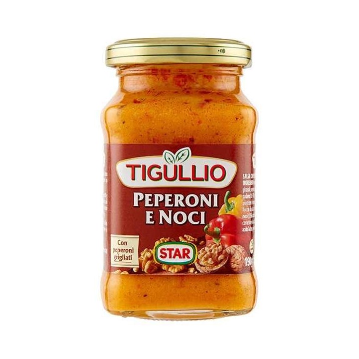 Pesto grillad paprika och valnötter 185g Tigullio - 1