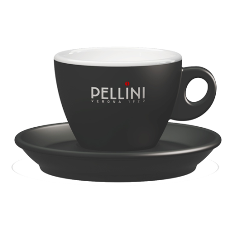 Cappuccinokopp med fat Pellini