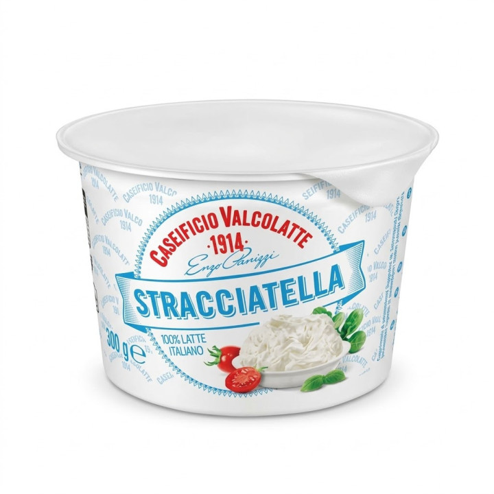 Stracciata (Komjölk) 300 g Valcolatte