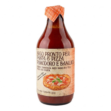 Pizzasås med basilika 330 g Sapori