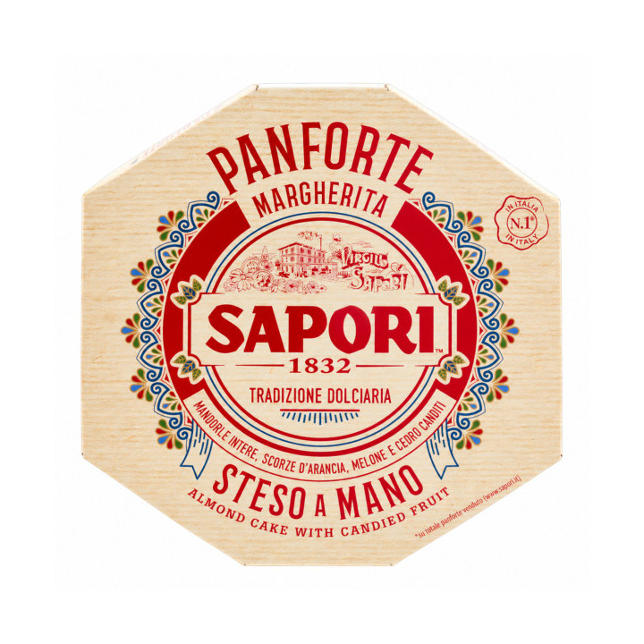 Panforte Margherita 280 g Sapori – förpackning