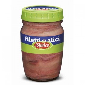 Sardellfiléer i olja 80g (Alici) D'Amico - 1