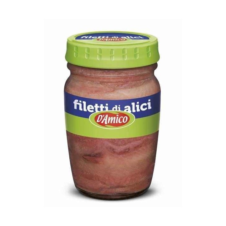 Sardellfiléer i olja 80g (Alici) D'Amico - 1