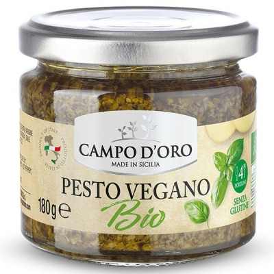 Ekologisk veganpesto 180 g Campo d'oro - 1