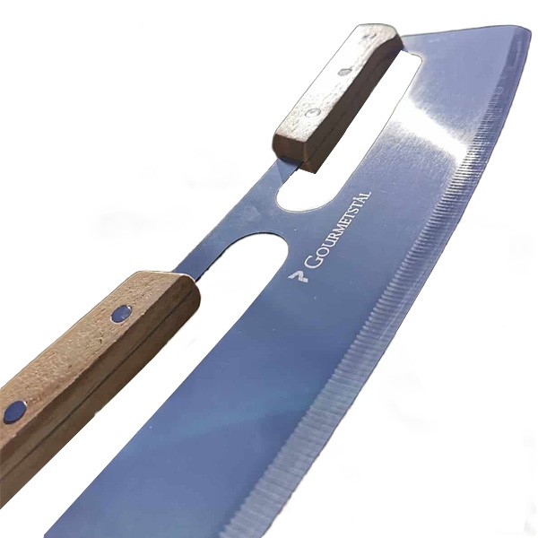 Gourmetstål Pizzaskärare rostfri vagga 35 cm - 2