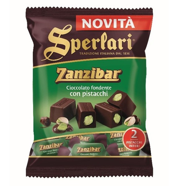 Zanzibar Cioccolato Fondente e Pistacchi Sperlari 117 g - 1