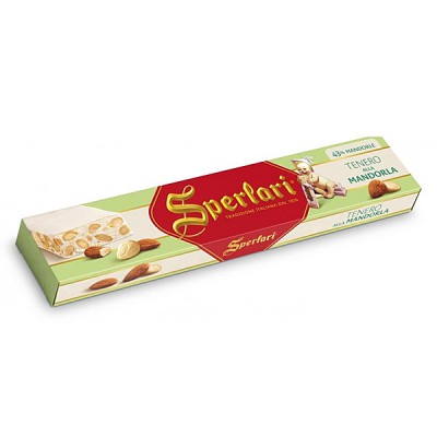 Sperlari Torrone tenero - Italiensk vit mjuk nougat 150 g - 1