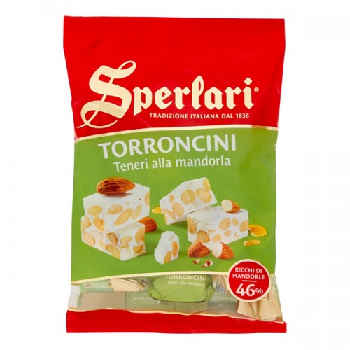 Sperlari Torroncini - Vit nougat m. mandel - 117 g - 1
