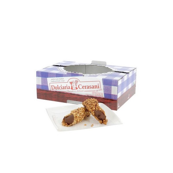 Crocco Cannoli farciti Crema gusto Gianduja 500 g Cerasani - 1