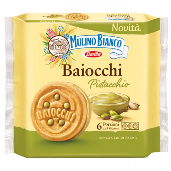 Baiocchi al Pistacchio 168g Mulino Bianco - 1 Baiocchi al Pistacchio 168g Mulino Bianco - 1