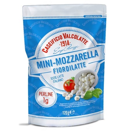 Mini Mozzarella (Komjölk) 120 g Valcolatte - 1
