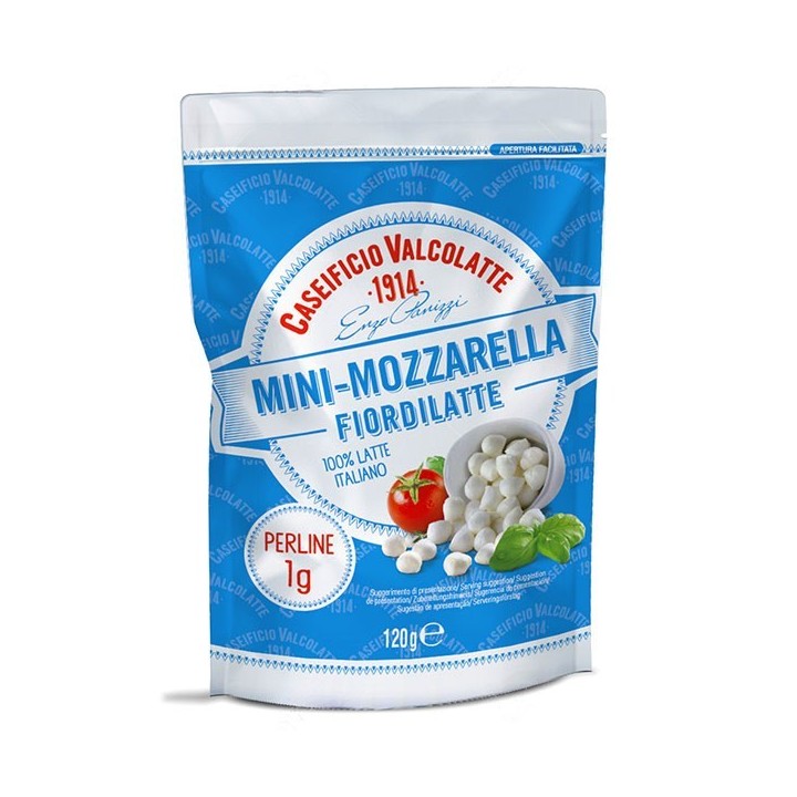 Mini Mozzarella (Komjölk) 120 g Valcolatte - 1