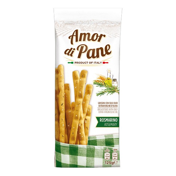 Grissini Rosmarino 125 g Amor di Pane - 1 Grissini Rosmarino 125 g Amor di Pane - 1