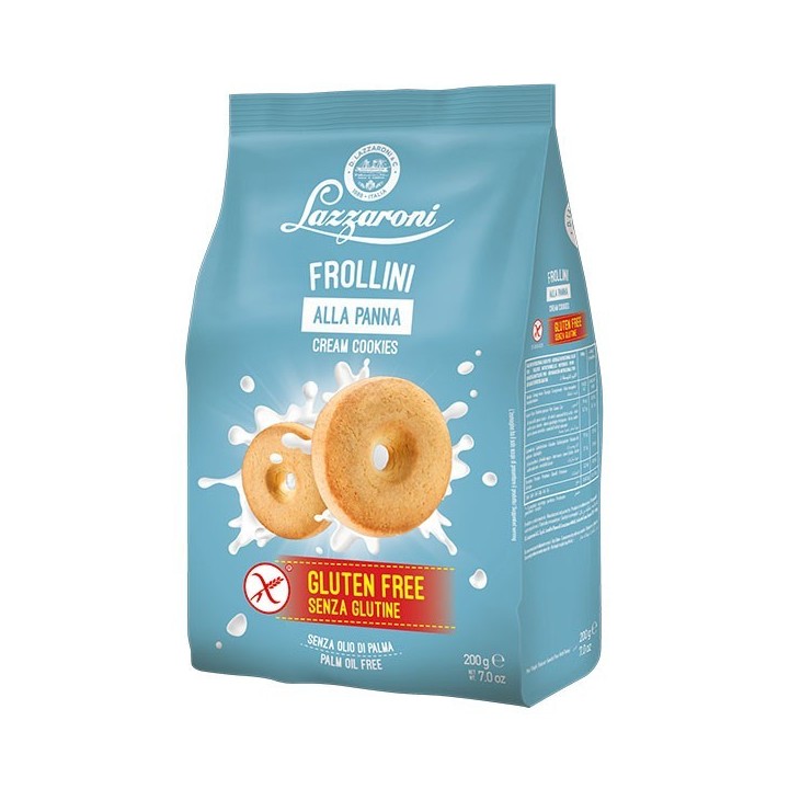 Glutenfria Frollini alla Panna 200 g Lazzaroni - 1