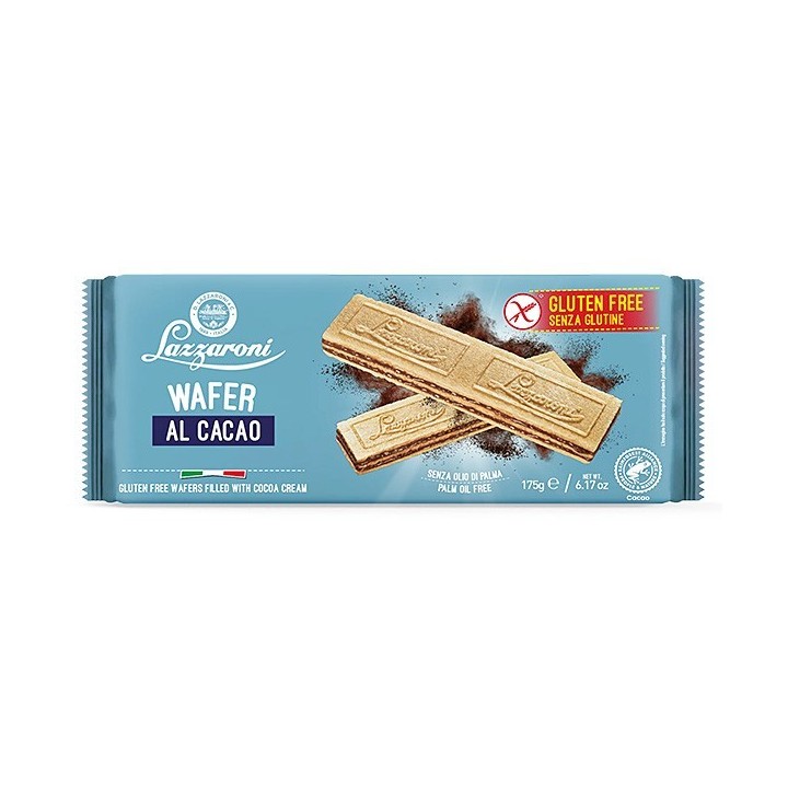 Lazzaroni Wafer Senza Glutine Cacao 175 g - 1