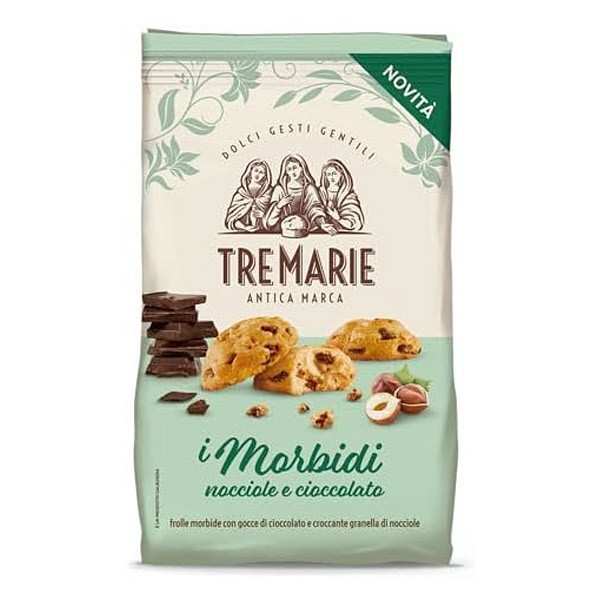 Morbidi Nocciole e Cioccolato 300 g Tre Marie - 1