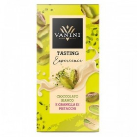 Cioccolato bianco e pistacchi salati 75 g Vanini - 1