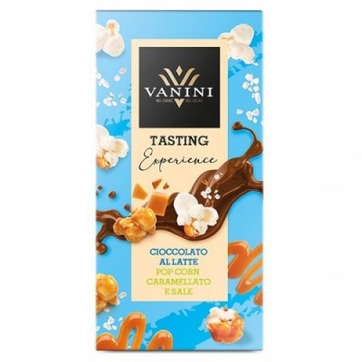 Cioccolato al latte pop corn caramellato e sale 75 g Vanini - 1