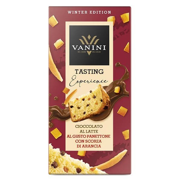 Cioccolato al latte al gusto panettone 75 g Vanini - 1