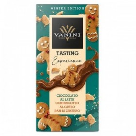 Cioccolato al latte al gusto gingerbread 75 g Vanini - 1