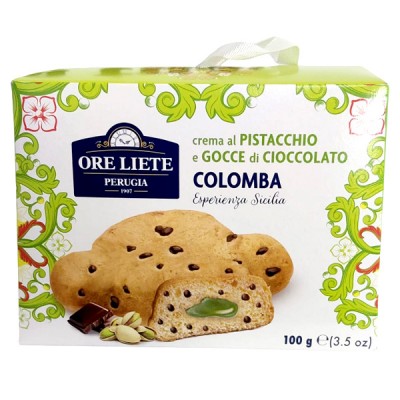 Mini Colomba med chokladbitar och pistagefyllning 100 g Ore Liete - 1