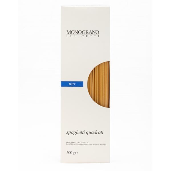 Ekologisk Spaghetti Quadrati Matt 500 g Felicetti - 1