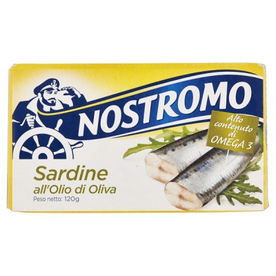 Sardine olio oliva 120 g Nostromo - 1