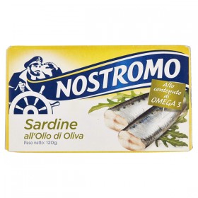 Sardine olio oliva 120 g Nostromo - 1