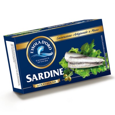 Filetti di sardine Olio di oliva 120 g L’Isola D’Oro - 1