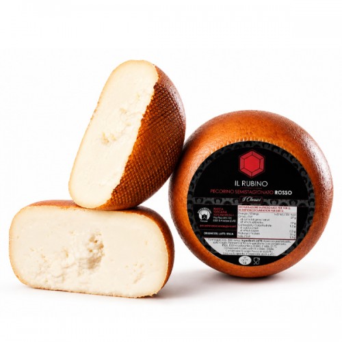 Pecorino Il Rubino (rosso) 35:-/hg ca 300g Rocca Toscana - 1