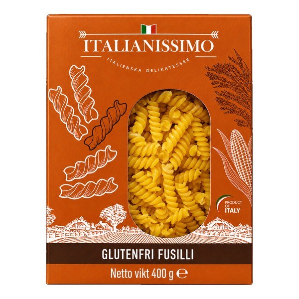 Fusilli Glutenfri 400 g Italianissimo - 1