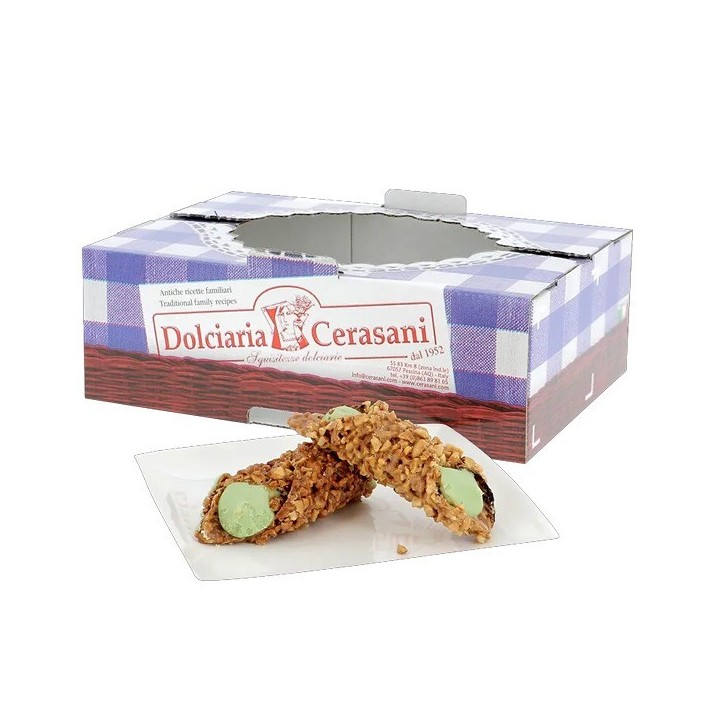 Crocco Cannoli farciti creama gusto Pistacchio 500 g Cerasani - 1