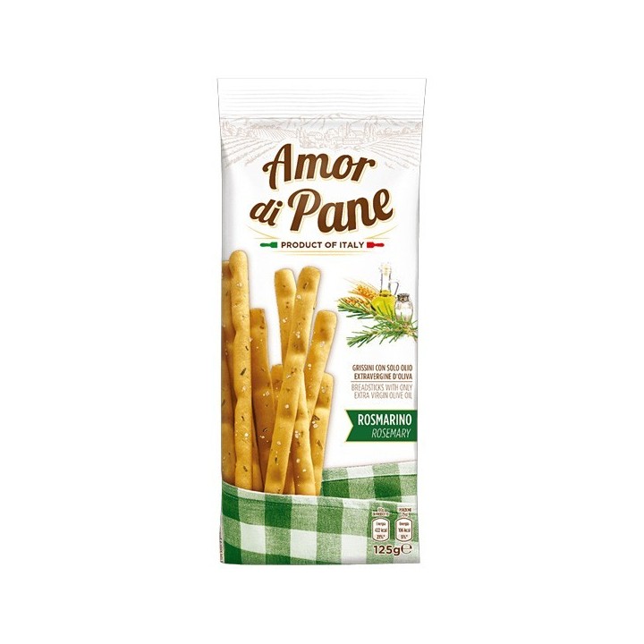 Grissini Rosmarino 125 g Amor di Pane - 1