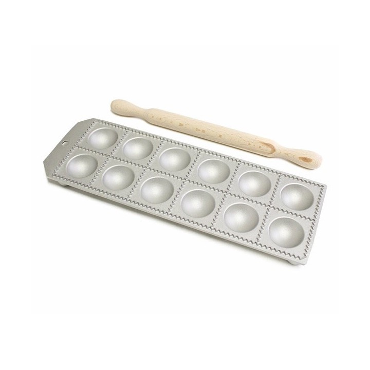Raviolatore Tondo 12 posti con Rullo legno - 1
