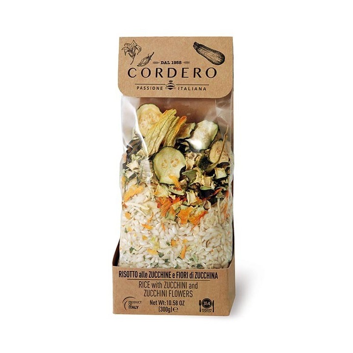Risotto zucchine e fiori di zucca 300 g Cordero - 1