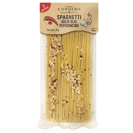 Spaghetti aglio olio e peperoncino 200 g Cordero - 1