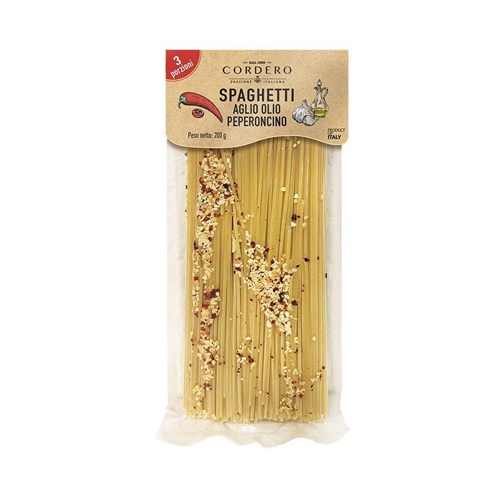 Spaghetti aglio olio e peperoncino 200 g Cordero - 1