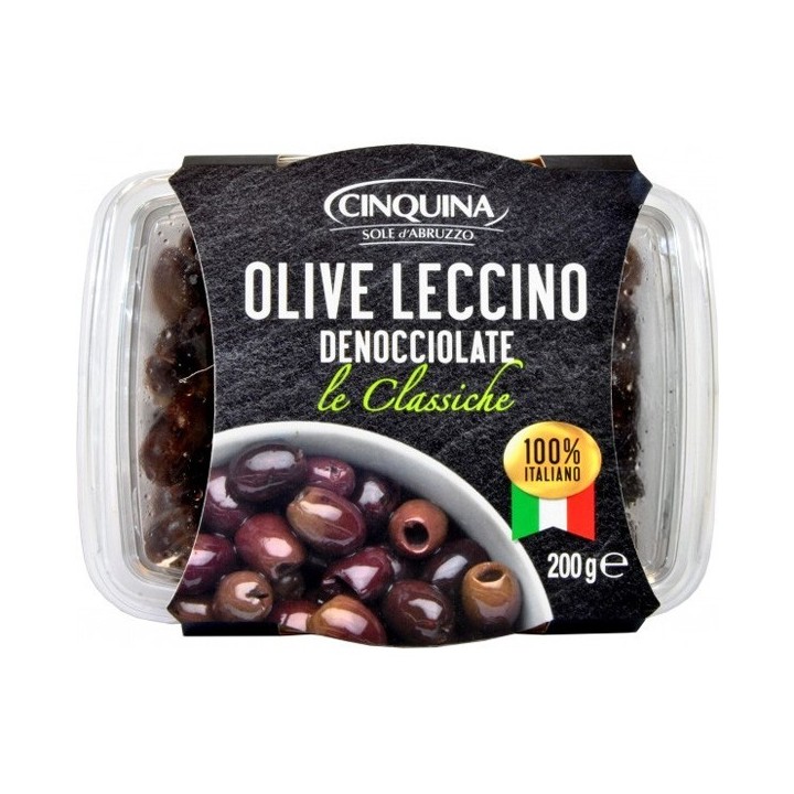 Olive Leccino Denocciolate Vaschetta 200 g Cinquina - 1