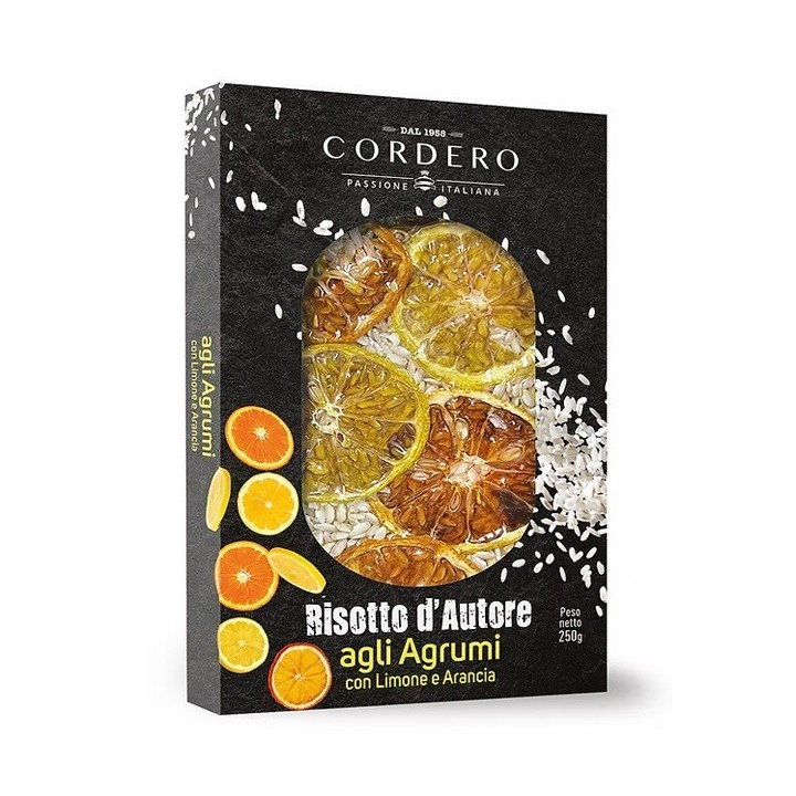 Risotto d'Autore agli Agrumi con Limone e Arancia 250 g Cordero - 1