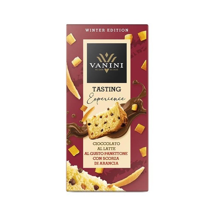 Cioccolato al latte al gusto panettone 75 g Vanini - 1