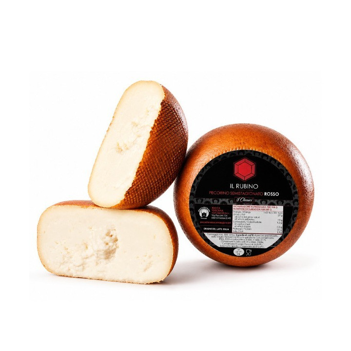 Pecorino Il Rubino (rosso) ca 1.4 kg Rocca Toscana