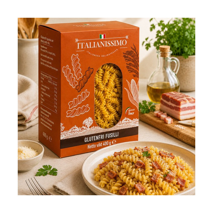 Fusilli Glutenfri 400 g Italianissimo