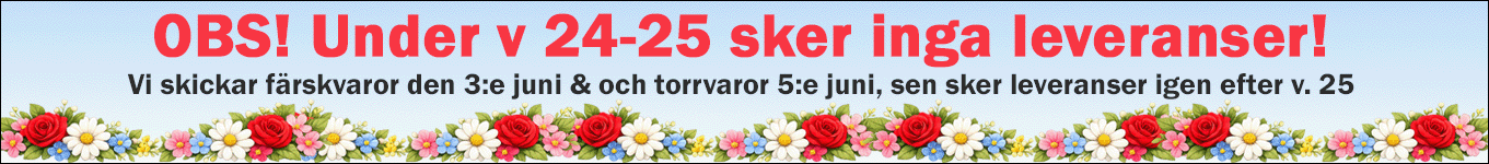 Inga leveranser v 24-25